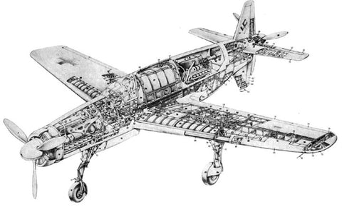 Plan - 1750 Dornier Do-335