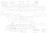 Plan - 1610 de Havilland DH.88 Comet